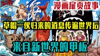 【海贼王漫画扉页故事】草帽一伙归来后，小冯现身，麦哲伦降职，约瑟夫强尼改行，艾斯白胡子遗物变成石头