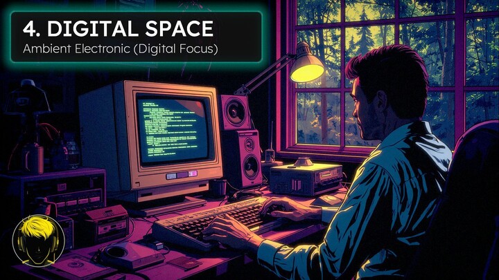 🎧 Digital Space - Relaxing Computer Music For Coding, Focus And Deep Work | BitFrequencies