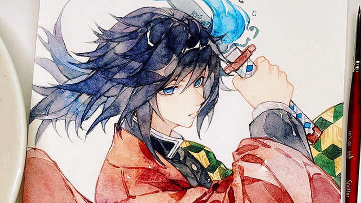 【Lukisan Tangan Cat Air】Entah kenapa, prajurit yang kugambar terlihat begitu anggun dan memesona