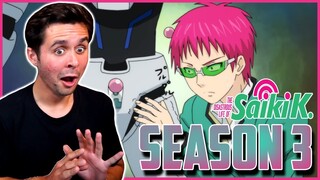 'WAIT A MINUTE SAIKI" The Disastrous Life of Saiki K. Season 3 Ep.1 Live Reaction!