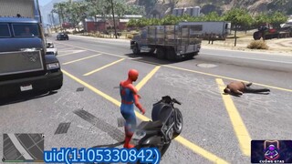 Người nhện nhảy mô tô trong GTA 5 (Người nhện đóng thế & Nhảy)_3 #game #gta5