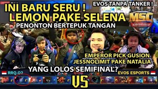 INI BARU SERU ! LEMON PAKE SELENA RRQ VS EVOS MSC 2018 MOBILE LEGENDS