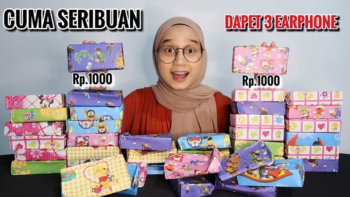 CUMA SERIBUAN BISA DAPET 3 EARPHONE SEKALIGUS!! UNTUNG BANGET INI MAH..