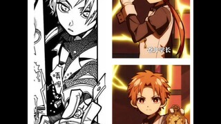 Comparison between the anime and the manga of the second season of the second episode of the Earth F