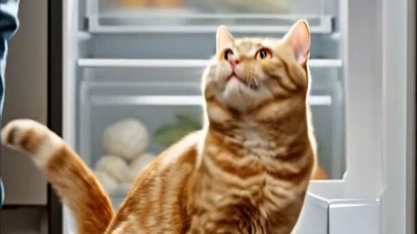 Orange Cat Waits for Food… Then Gets Disappointed 😿