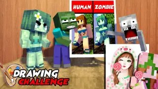 MONSTER SCHOOL : FUNNY DRAWING CHALLENGE - BEST MINECRAFT ANIMATION