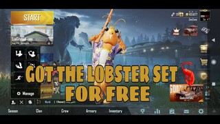 GOT THE LOBSTER SET IN 6th DAY USING SIMPLE TRICK | PUBG MOBILE