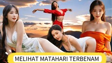 Melihat matahari terbenam bersama ku 😜