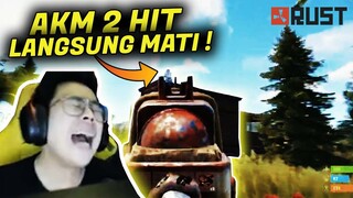 AKM 2 HIT LANGSUNG MATI ?! SAMPE KENA MENTAL GUA DIBUAT SAMA GAME INI !! - RUST INDONESIA