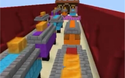 Subway parkour ดำเนินการในมายคราฟ