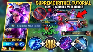 IRITHEL FULL ATTACK SPEED IS TOO OP | COUNTERING META HEROES | SOLO RANK GAME | MLBB