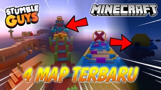 MENCOBA 4 MAP TERBARU STUMBLE GUYS YANG ADA DI MINECRAFT ! Ada Space Race Kereeeen PARAAAAH😱