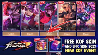 NEW KOF 2024! CLAIM YOUR FREE KOF SKIN AND EPIC SKIN + KOF TICKET DRAWS! FREE SKIN! | MOBILE LEGENDS