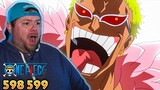 Doflamingo Dominance?! | One Piece REACTION | Episode 598 & 599