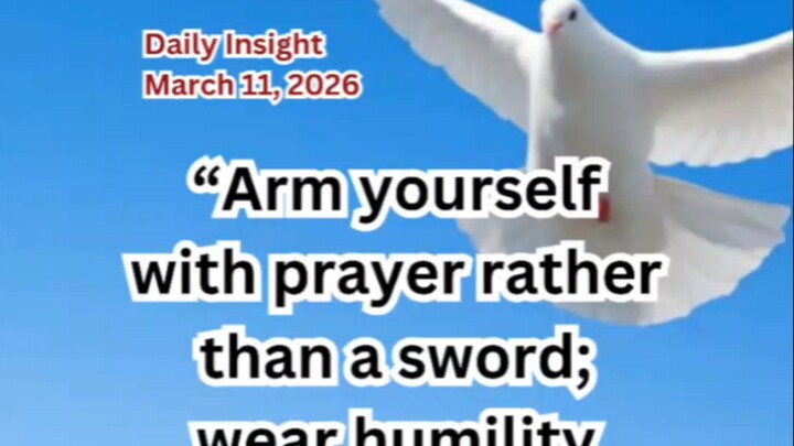 Daily Insight March 11, 2026 #faith #saint #insight
