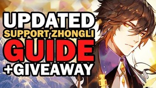 BEST ZHONGLI BUILD GENSHIN IMPACT S+ TIER SUPPORT +GIVEAWAY | WIELD THE POWER OF AN ARCHON!