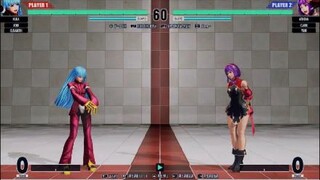 KOF15　チャンピオンvsチャンピオン　アテナvsクーラ　アイドルキャラ頂上戦