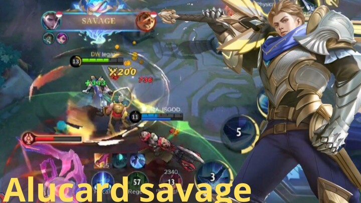 moment alucard savage 1 vs 5 Mobile legend bang bang