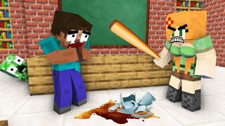 Monster School : BABY MONSTERS EVIL WIFE OF HEROBRINE CHALLENGE ALL EPISODE - Minecraft Animation