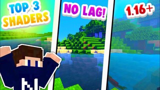 TOP 3 Best Shaders For Low End Devices (NO LAG) - Best Shaders For Minecraft PE/BE 1.16+