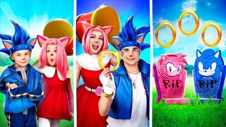 Love Story Sonic the Hedgehog and Amy Rose! From Birth To Death! Pokémon in Real Life!