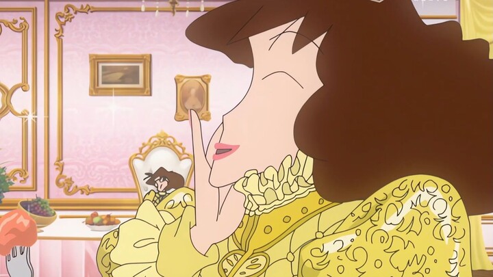 Japan's latest episode of Crayon Shin-chan: Misae Nohara's lunchtime philosophy—trying to sneak a bi