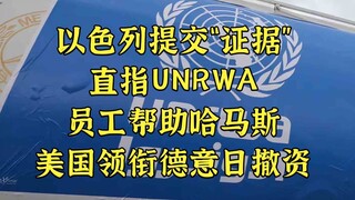 Hoa Kỳ, Anh, Đức, Ý và Nhật Bản đang dẫn đầu phong trào thoái vốn khỏi UNRWA! Israel cáo buộc UNRWA 