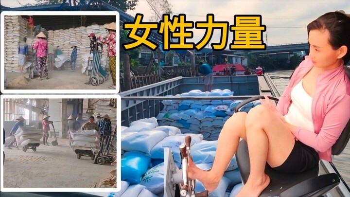 湄公河上的新一天 | 女船长与数十名女搬运工