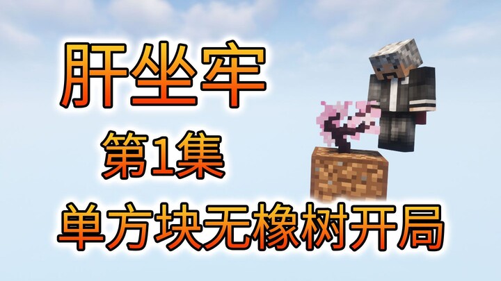 Do you know this one-block, no-oak start? One-block, cherry blossom start, Sky Island 01 - Minecraft