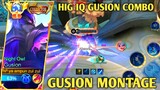 HIGH IQ GUSION COMBO, GUSION MONTAGE | MOBILE LEGENDS
