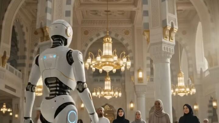 Masha Allah robot service in Makkah #makkah #islamic #robotinmakkah