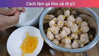 Cách làm gà kho sả ớt chay p3
