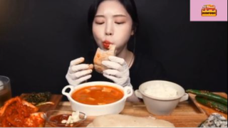 Mukbang thịt lợn với kim chi #anngon