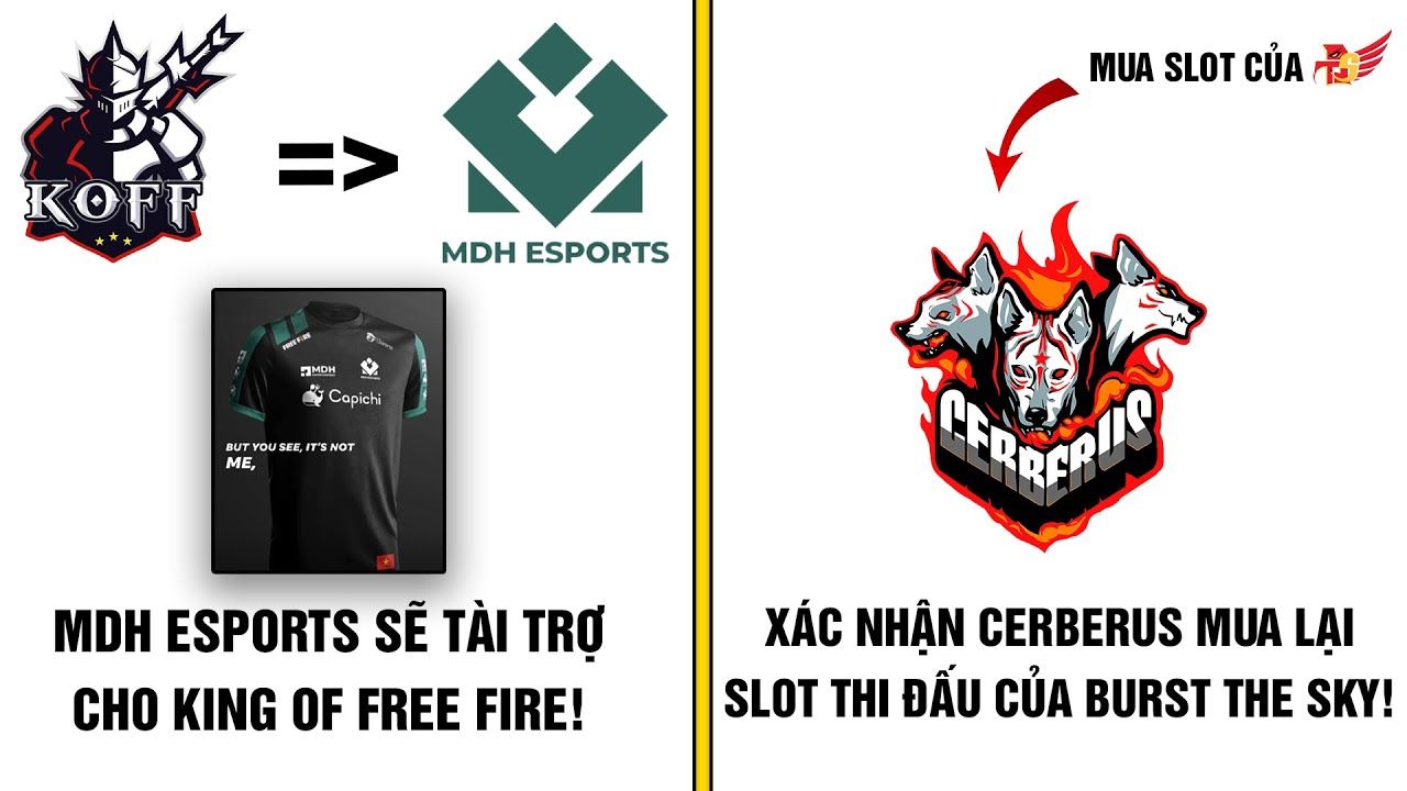 Free Fire | MDH Esports Sẽ Tài Trợ cho KOFF, Xác Nhận Cerberus Mua Lại Slot  Của Burst The Sky! - Bilibili