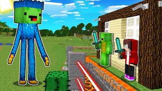 Mikey HUGGY WUGGY vs The Most Secure House - Minecraft NOOB vs PRO: by Mikey and JJ (Maizen Parody)