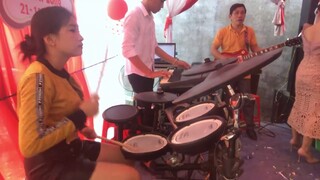 Drum Ni Ni - Đánh Hoà Tấu Trước Khi Vào Tiệc Cưới