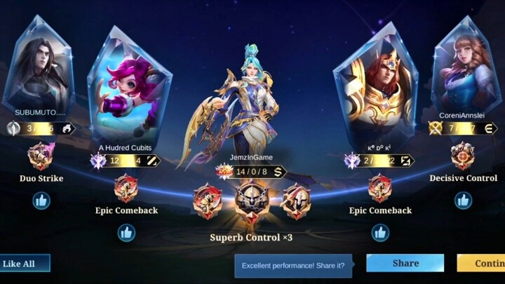Picking Hanabi and go AFK for two minutes | JemzInGame Hanabi Plays (1) | Mobile Legends