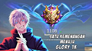 Satu kemenangan menuju glory 1k