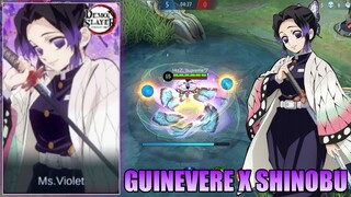 GUINEVERE X SHINOBU SKIN SCRIPT | DEMON SLAYER - MOBILE LEGENDS