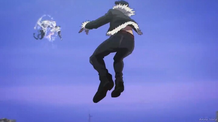 hovering above