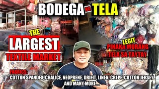 BODEGA NG MGA TELA SA TAYTAY | BAGSAKAN NG MGA TELA | LA SUERTE TAYTAY TEXTILE MARKET 2020