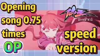 [The daily life of the fairy king]  OP |  Opening song 0.75 times speed version
