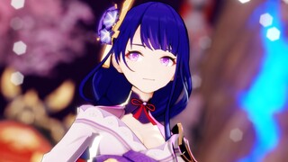 “🌸这大概就是流落人间的桃花妖吧🌸~”「雷电将军||桃花旗袍」