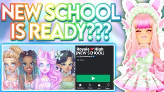 THE DEVS ARE READY TO RELEASE THE NEW SCHOOL?! ROBLOX Royale High Update Tea