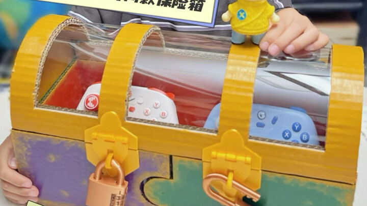Không muốn làm bài tập? Mẹ tự tay chế tạo chiếc rương y hệt trong game, học sinh tiểu học thử thách 