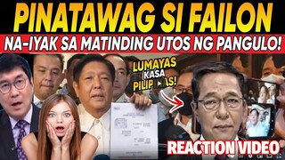 Grabe ang Nangyari Kay TED FAILON Nataranta sa UTOS ni PresMARCOS DlLAWANG MEDIA NATAMEME REACTION