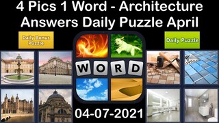 4 Pics 1 Word - Architecture - 07 April 2021 - Answer Daily Puzzle + Daily Bonus Puzzle