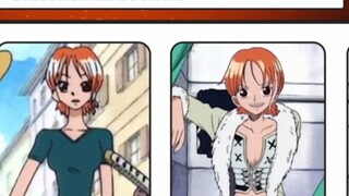 One Piece Nami's costume evolution