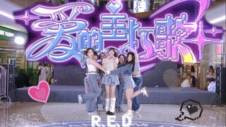 【VX路演】全网首车！R.E.D组合《爱的主打歌》【4K舞台】路演翻跳DanceCover 24.07.06