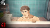 Lucius Admires A Japanese Unit Bath | Thermae Romae Novae | Clip | Netflix Anime